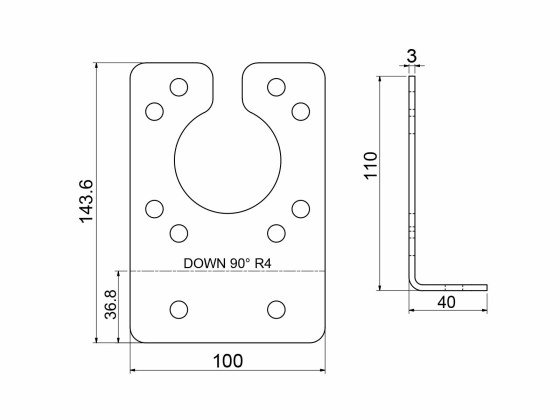 Halterung f/ABS/EBS/ 15-pol