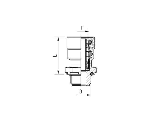 Schraubverbindung 8x1-M14x1,5 - Raufoss 90108014