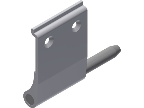 Alu-Scharnier R 160/90mm m/Zapfen für 353032