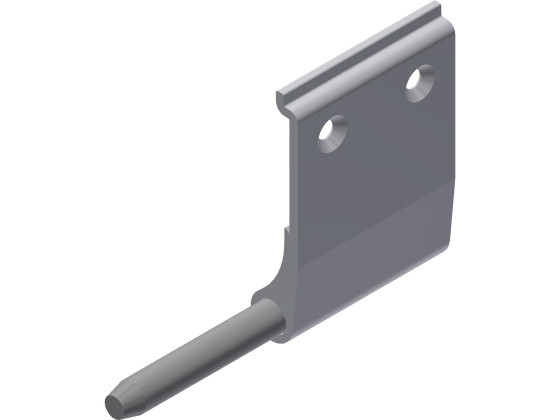 Alu-Scharnier L 180/90mm m/Zapfen für 353032