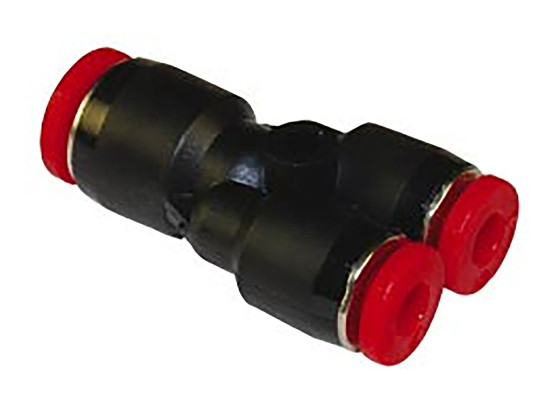 Pneufit C Push-in Steckverbinder, Y-Anschluss, 10 mm, Plastik