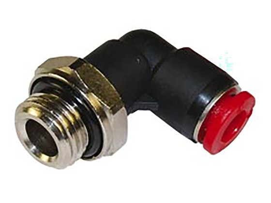 Pneufit Adaptorwinkel 8 mm x1/8 - M12 Plastik