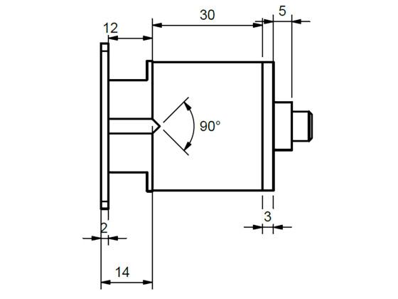 Halterung Markierungsleuchte 110x45 mm f/Rohr 20241404