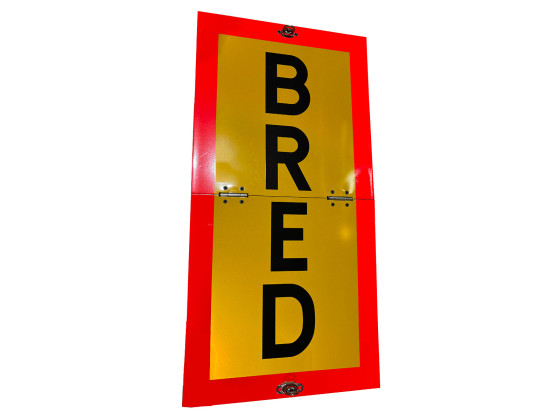 Schild 300x600mm, faltbar, RF-Scharnier, Horizontal, Hochformat, BRED - 36,584,00.BRED