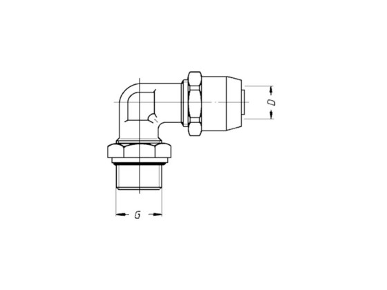 Winkel-Einschraubsteckverbindung M22x1,5 - Wira 305 1022 2