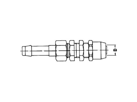 Schlauchstutz ø11mm Schlauch 10x1,5 - WIRA 351 1103 2