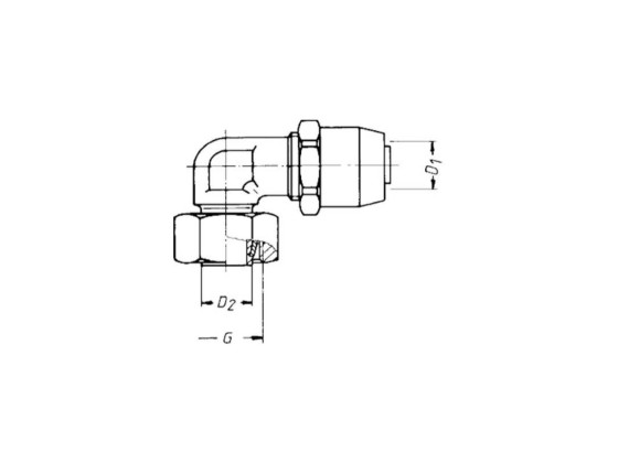 Winkelsteckverbinder verstellbar M16x1,5 - WIRA 326 1002 2