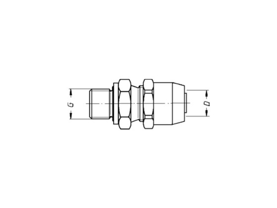 Lige forskruning M22x1,5 - Wira 301 1622 2     16x2