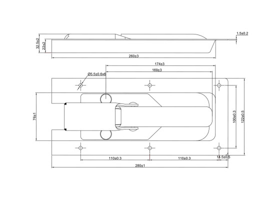 Bevola-Schnappverschluss Feuerverzinkt