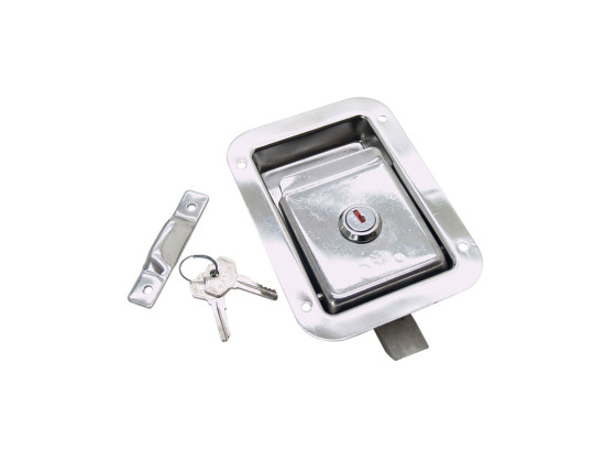 Schnappverschluß Edelstahl - mit Zylinderschloß - 2384