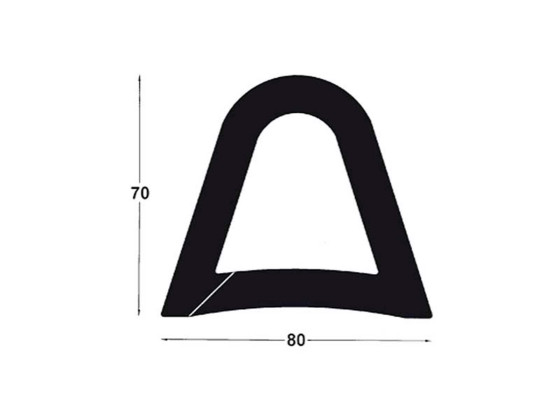 Fenderleiste H70 x B80 x L2500mm - 2575