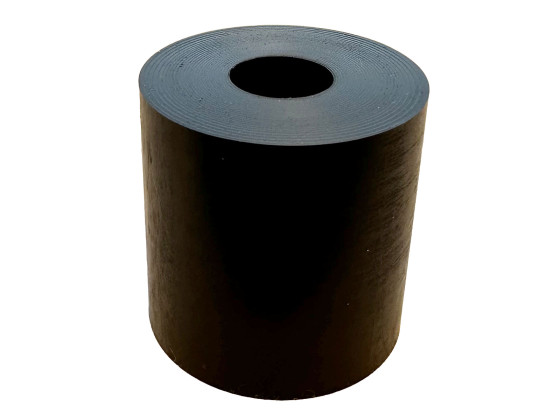 PU Gummiklotz sh.80 - ø40/ø14,5x40, wird mit - 2x303311 montiert