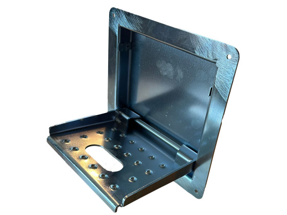 Tritt abklappbar f/Einbau m/Flansch