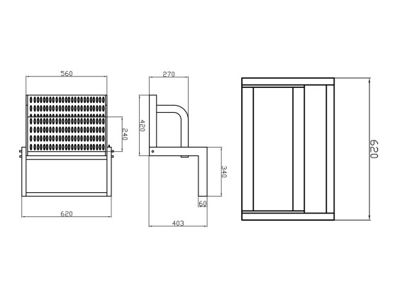 Treppe ausziehbar 620x403mm Zinkgalvanisiert