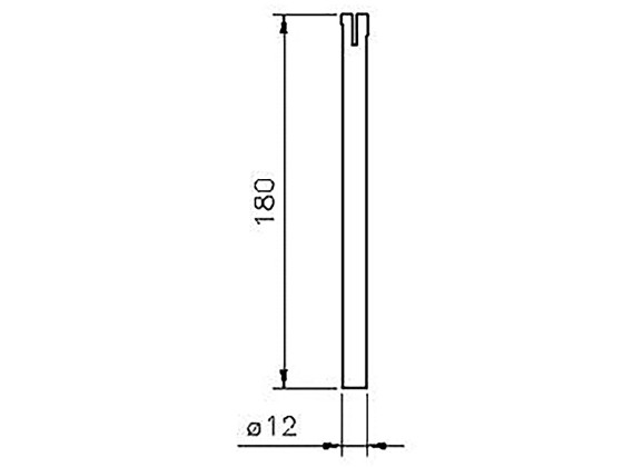 Scharnierbolzen ø12mm, inox aisi 304