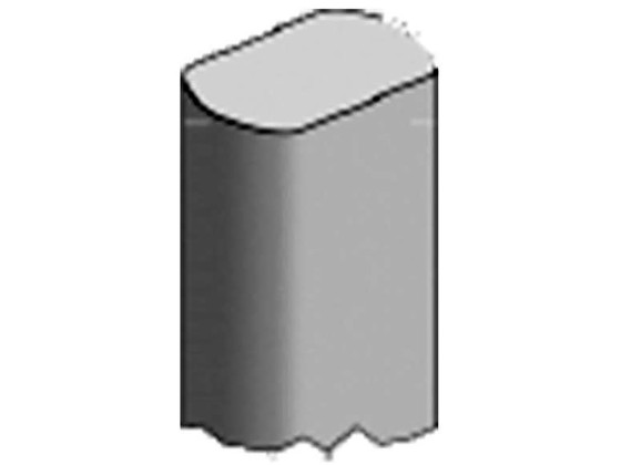 Verriegelungsstange für PWP-Scharnier 3970 mm, ALMGSI1-F28 eloxiert