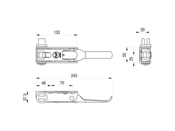 Planenspanner PWP Links Schlizansatz