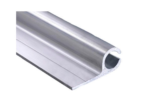 Skinne alu til kædeliste. 21x50mm x 6m - passer til Ø10-13mm kædeliste