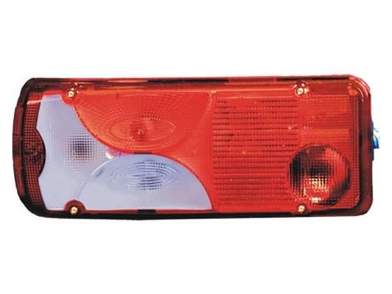 Rückleuchte Mehrkammer MAN links - Blinker, Bremslicht, Rücklicht, Nebelscheinwerfer, Seitenmarkierungslicht - und Kennzeichenleuchten
