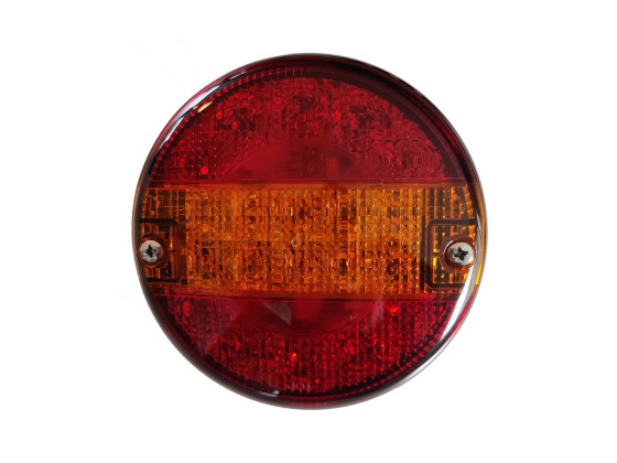 Baklampe 3-kammer Ø140 12/24V LED ADR dobb.funkjon  - Aspöck 23-8400-751