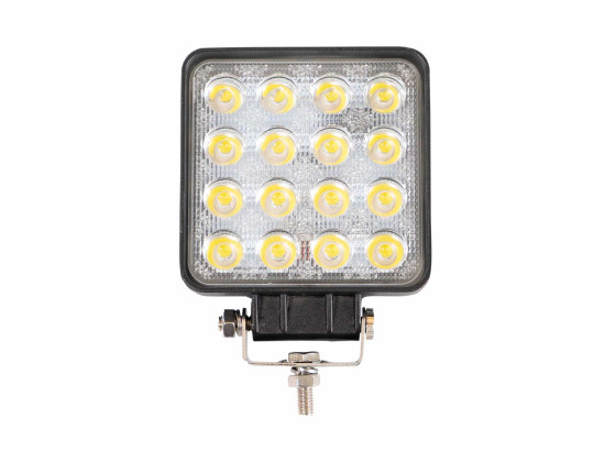 Arbejdslampe 9-32V 16LED 3071lumen flood - 110x110x70mm - ECE R10