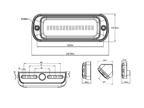 NORDLYS+ Arbejdslygte LED 12-24V