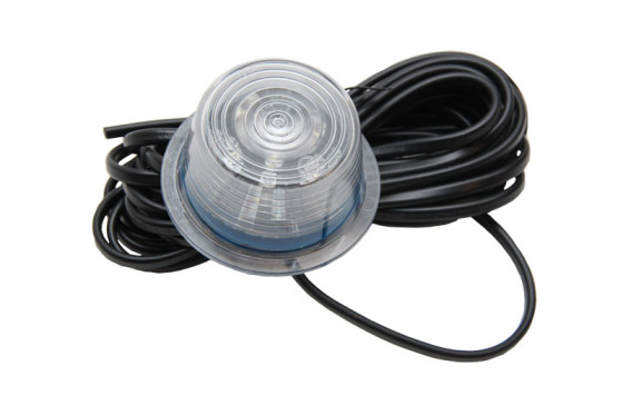 Glass hvitt m/diode 24V - 30797