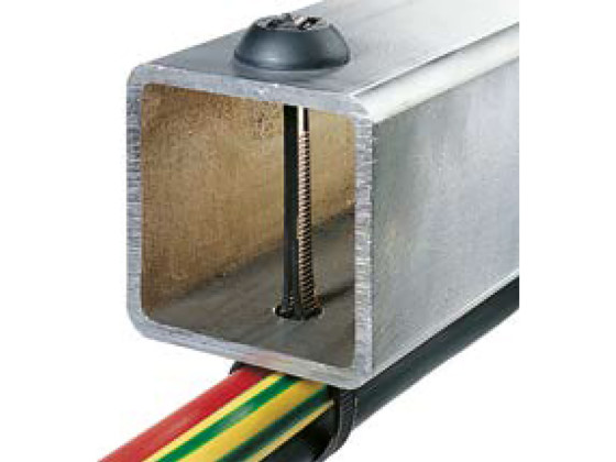 Kabelbinder 375x7,6mm schwarz m. Montagefuß