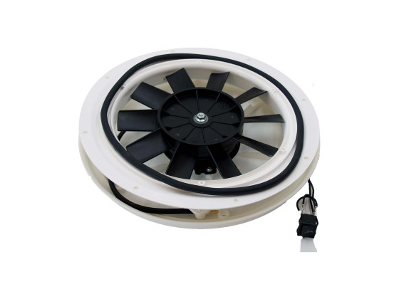 Ventilator NIDRO 12volt 230mm 850m3 - 8438 komplet med kontakt