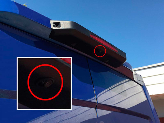 Ryggekamera VST mini NTSC 1/4 CCD-sensor