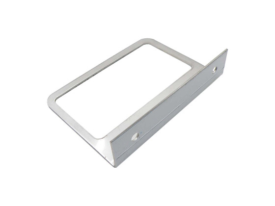 Konsol for LEDsidemarkering, rustfri - 107x77mm, Volvo/Scania - 1,5mm rustfri blank, vinkel konsol