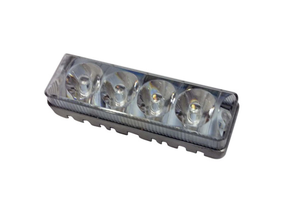 Lampe/center f/varselbjelke m/klart glass - STR-BULB-A