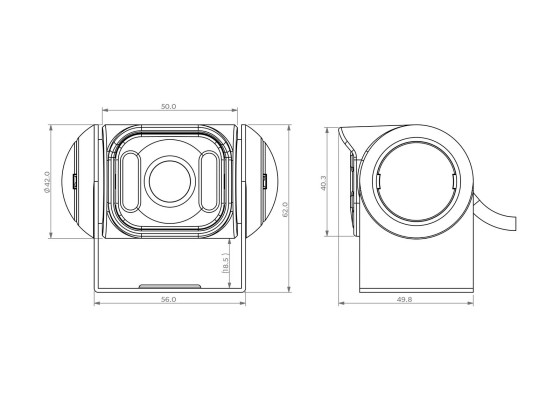 Kamera uten lukker CAM55 - 9102000064 9600000045