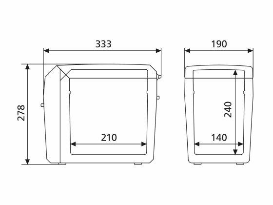 Tropicool TCX 07. med Bæresele - Termoelektrisk køleboks 7 L