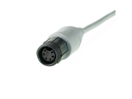 Adapter Han trykstik (LCD) - Kamerakabel til LCD systemer - Gråt, 6-bben DIN