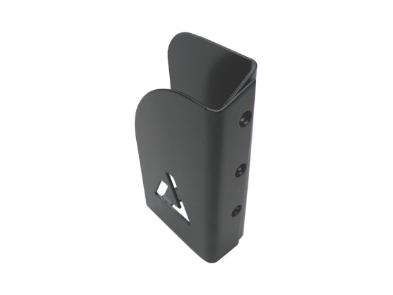 Lægteholder 28,5mm venstre f/515002 - Nittes på - For montering på venstre side af stolpen - Sortprimet