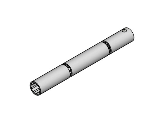 Alu.stake ø62/1300mm uden Bevola mærke
