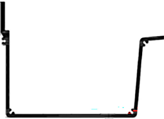 Scheinwerferprofil 2500 mm Anode