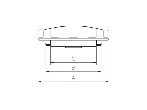 Tankdæksel plast Ø58mm indv. m/lås og bajonet