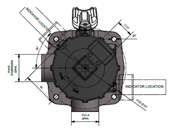 Topdæksel for type GLF1 filter