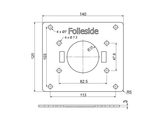 Adapterplade Natokontakt