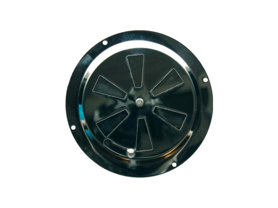 Udluftningsrist Ø 127mm rustfri syrefast on/off