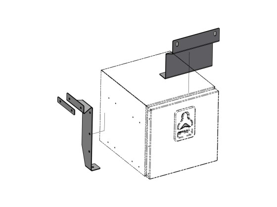 Ophæng/beslagssæt for Bevobox 587999 på DAF XG