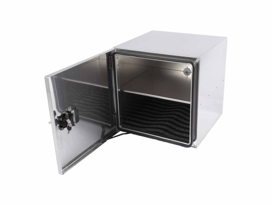 BEVOBOX mix 800x600x600 m hylde og plastindlæg - Venstrehængslet