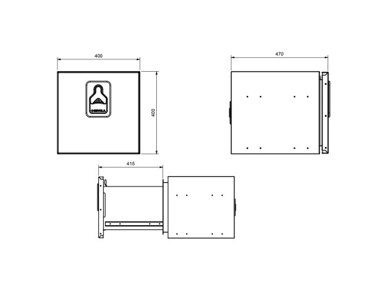 BevoBox alu LHD:400x400x470 m/skuffe til DAF XG