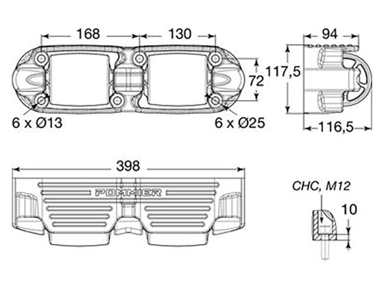 Pommier S.ROLL H2 rulle horisontal - 3950811
