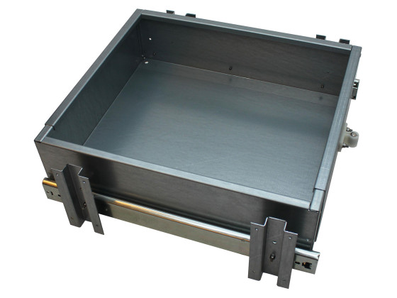 Flexskuffe  - For kasser L:550-800  ( udv. mål ) - m/udligningsprofiler - til kasser med dybde min 600 mm