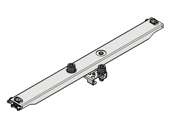 Containerholm 100mm m. Halter u. Rollen