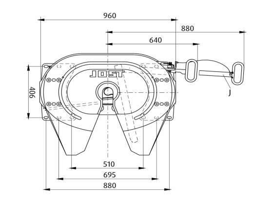 Sattelkupplungen 2" JSK 37 C 150 H150mm