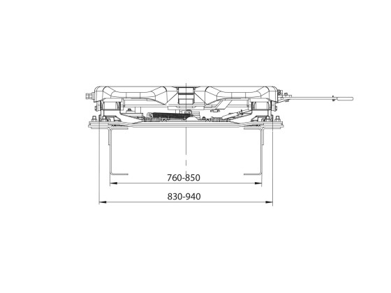 Sattelkupplungen 2" Luft Scania 263mm - JOST JSKSLE07320BG/BC